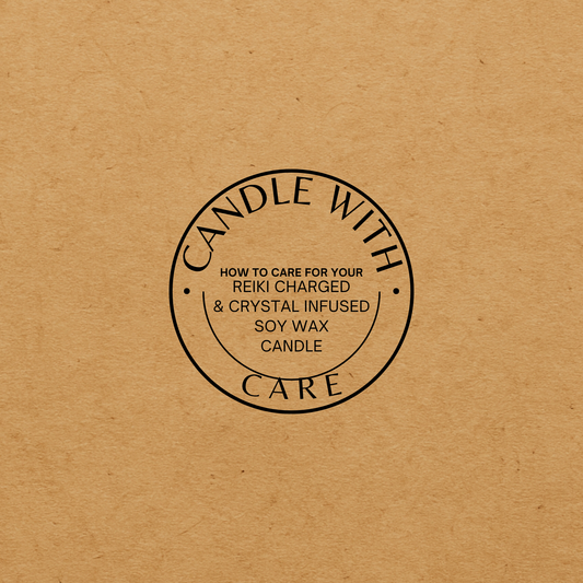 How to Care for Your Reiki & Crystal-Charged Candle