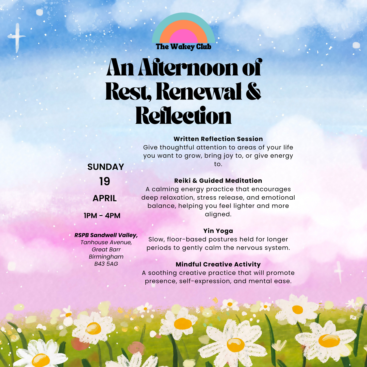 An Afternoon of Rest, Renewal & Reflection